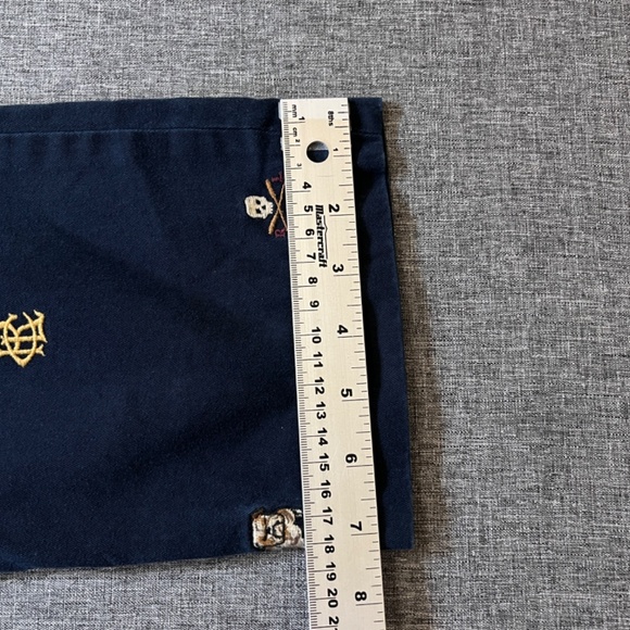 Polo Ralph Lauren Embroidered Allover Bulldog Skull Slim Chino Pants - Men's 36 - Picture 9 of 12
